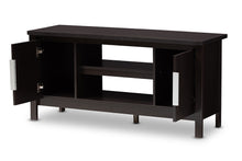 Load image into Gallery viewer, Baxton Studio Marley Modern and Contemporary Wenge Brown Finished TV Stand