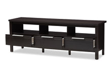 Load image into Gallery viewer, Baxton Studio Elaine Modern and Contemporary Wenge Brown Finished TV Stand