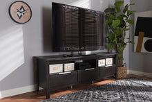 Load image into Gallery viewer, Baxton Studio Elaine Modern and Contemporary Wenge Brown Finished TV Stand