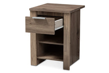 Load image into Gallery viewer, Baxton Studio Laverne Modern and Contemporary Oak Brown Finished 1-Drawer Nightstand