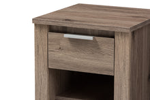 Load image into Gallery viewer, Baxton Studio Laverne Modern and Contemporary Oak Brown Finished 1-Drawer Nightstand