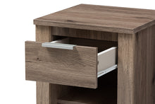 Load image into Gallery viewer, Baxton Studio Laverne Modern and Contemporary Oak Brown Finished 1-Drawer Nightstand