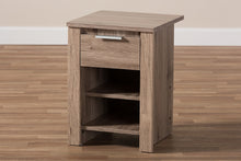 Load image into Gallery viewer, Baxton Studio Laverne Modern and Contemporary Oak Brown Finished 1-Drawer Nightstand