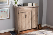 Load image into Gallery viewer, Baxton Studio Laverne Modern and Contemporary Oak Brown Finished Shoe Cabinet