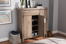 Load image into Gallery viewer, Baxton Studio Laverne Modern and Contemporary Oak Brown Finished Shoe Cabinet
