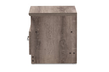 Load image into Gallery viewer, Baxton Studio Gallia Modern and Contemporary Oak Brown Finished 1-Drawer Nightstand