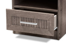 Load image into Gallery viewer, Baxton Studio Gallia Modern and Contemporary Oak Brown Finished 1-Drawer Nightstand
