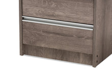 Load image into Gallery viewer, Baxton Studio Gallia Modern and Contemporary Oak Brown Finished 2-Drawer Nightstand