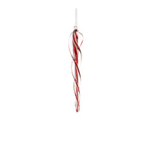 Load image into Gallery viewer, Spiral Glass Icicle Drop Ornament (Set of 6)