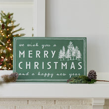 Load image into Gallery viewer, Rustic Metal Merry Christmas Sentimet Sign 24"L
