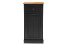 Load image into Gallery viewer, Baxton Studio Marcel Farmhouse and Coastal Dark Grey and Oak Brown Finished Kitchen Cabinet