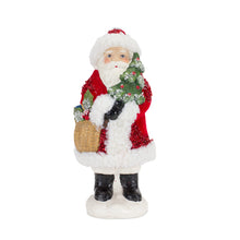 Load image into Gallery viewer, Santa Figurine with Pine Tree and Present Accents (Set of 3)