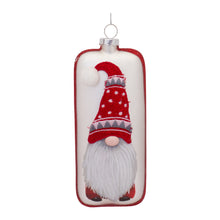 Load image into Gallery viewer, Glass Snowflake Gnome Tree Ornament (Set of 12)