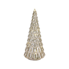 Load image into Gallery viewer, LED Lighted Mercury Glass Holiday Tree DŽcor (Set of 4)