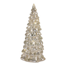 Load image into Gallery viewer, LED Lighted Mercury Glass Holiday Tree DŽcor (Set of 4)