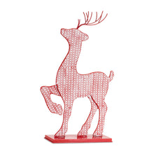 Load image into Gallery viewer, Iron Metal Deer DŽcor with White Washed Finish (Set of 2)