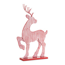 Load image into Gallery viewer, Iron Metal Deer DŽcor with White Washed Finish (Set of 2)