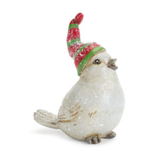 Load image into Gallery viewer, Winter Bird Figurine with Stocking Hat (Set of 12)