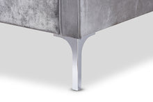 Load image into Gallery viewer, Baxton Studio Clara Modern and Contemporary Grey Velvet Fabric Upholstered 2-Piece Living Room Set