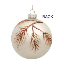 Load image into Gallery viewer, Glass Ball Ornament with Painted Bird Branch Design (Set of 6)