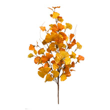 Load image into Gallery viewer, Fall Gingko Leaf Twig Spray (Set of 6)