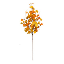 Load image into Gallery viewer, Fall Gingko Leaf Twig Spray (Set of 6)