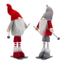 Load image into Gallery viewer, Plush Standing Gnome Skier (Set of 6)