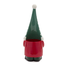Load image into Gallery viewer, Stone Holiday Gnome Figurine with Present Accent (Set of 2)