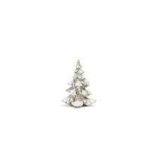 Load image into Gallery viewer, Frosted Pine Tree DŽcor with Silver Finish (Set of 4)