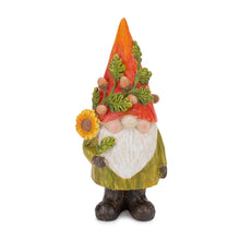 Load image into Gallery viewer, Harvest Gnome Figurine with Pumpkin and Sunflower (Set of 4)