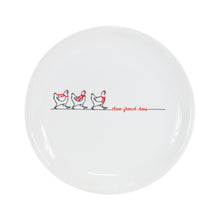 Load image into Gallery viewer, Stoneware Three French Hens Holiday Plate (Set of 2)