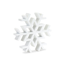 Load image into Gallery viewer, Traditional White Wood Cut Out Snowflake DŽcor (Set of 12)