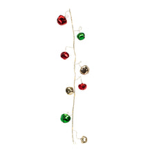 Load image into Gallery viewer, LED Lighted Sleigh Bell String Garland (Set of 12)