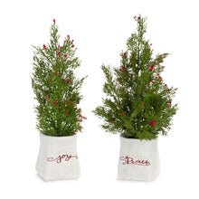 Load image into Gallery viewer, Mini Pine Tree with Berries in Ceramic Pot (Set of 2)