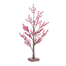 Load image into Gallery viewer, LED Lighted Frosted Berry Twig Tree with Base 38"H