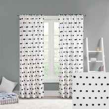Load image into Gallery viewer, Intelligent Design Sophie 100% Polyester Pom Pom Embellished Window Panel ID40-1797 By Olliix