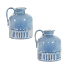 Load image into Gallery viewer, Mini Ceramic Jug Vase with Handle (Set of 2)