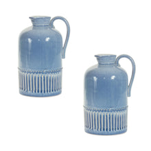 Load image into Gallery viewer, Mini Ceramic Jug Vase with Handle (Set of 2)