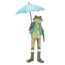 Load image into Gallery viewer, Garden Frog with Umbrella and Rainboot Accent (Set of 2)
