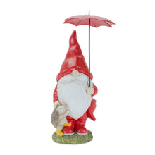 Load image into Gallery viewer, Garden Gnome with Umbrella and Woodland Animals (Set of 4)