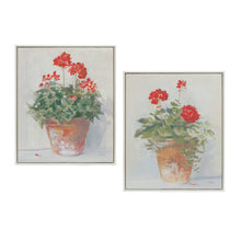 Load image into Gallery viewer, Framed Potted Geranium Print (Set of 2)