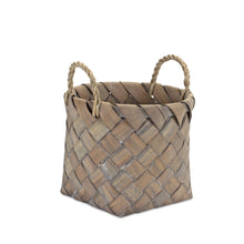 Load image into Gallery viewer, Natural Woven Wicker Basket with Handles (Set of 3)
