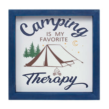 Load image into Gallery viewer, Wood Framed Camping Sentiment Sign (Set of 4)
