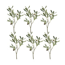 Load image into Gallery viewer, Olive Leaf Branch Spray (Set of 6)