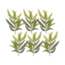 Load image into Gallery viewer, Varigated Fern Foliage Spray (Set of 6)