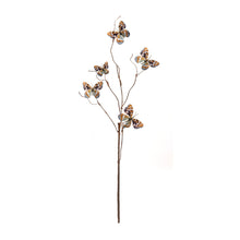 Load image into Gallery viewer, Blue and Orange Wire Butterfly Spray (Set of 6)