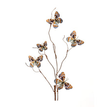 Load image into Gallery viewer, Blue and Orange Wire Butterfly Spray (Set of 6)