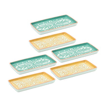Load image into Gallery viewer, Ornamental Ceramic Tray (Set of 6)