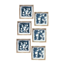 Load image into Gallery viewer, Wood Framed Floral Outline Print (Set of 6)