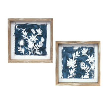Load image into Gallery viewer, Wood Framed Floral Outline Print (Set of 6)